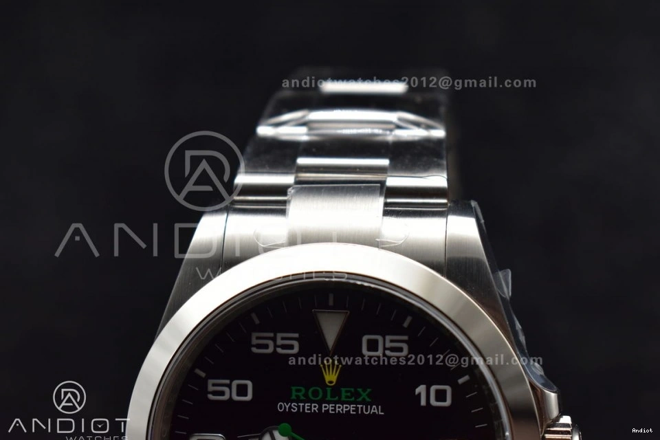 500 1:1 Best Steel Air-King Edition on Dial Black SS Bracelet VR 126900 RelaxedFit 904L Clean 0713